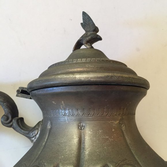 Vintage Antique Collectible Metal tea Pot Middle East HandMade Engraved - Picture 12 of 16